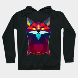 Cat Of Polygon Art Hoodie